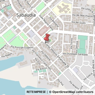 Mappa Corso Vittorio Emanuele III, 116, 04016 Sabaudia, Latina (Lazio)