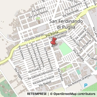 Mappa Piazza Monsignor Lopez, 24, 76017 San Ferdinando di Puglia, Barletta-Andria-Trani (Puglia)