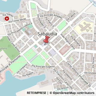 Mappa Piazza del comune, 04016 Sabaudia, Latina (Lazio)