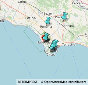 Mappa Via Cesare Battisti, 04016 Sabaudia LT, Italia (6.57417)