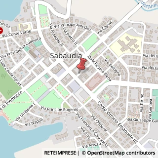 Mappa Via Cesare Battisti, 10, 04016 Sabaudia, Latina (Lazio)