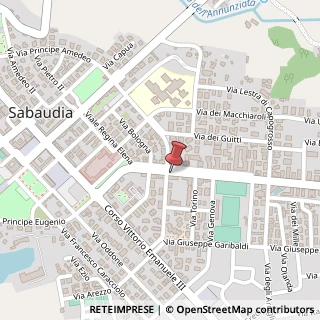 Mappa Via Carlo Alberto, 6, 04016 Sabaudia, Latina (Lazio)