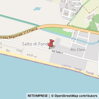 Mappa Via salto i rio claro, 04022 Fondi, Latina (Lazio)