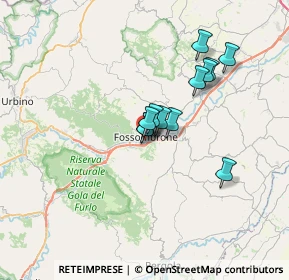 Mappa Via F. M. Torricelli, 61034 Fossombrone PU, Italia (5.10833)