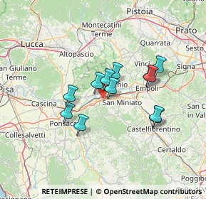 Mappa SGC Firenze - Pisa - Livorno, 56028 San Miniato PI, Italia (11.16333)