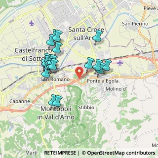 Mappa SGC Firenze - Pisa - Livorno, 56028 San Miniato PI, Italia (1.8085)