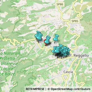 Mappa Via Giubbiani, 50066 Reggello FI, Italia (0.65)