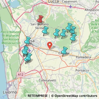 Mappa Via Tosco Romagnola, 56125 Cascina PI, Italia (7.91769)