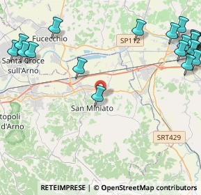 Mappa Via Sanminiatese, 56028 San Miniato PI, Italia (6.6545)
