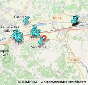Mappa Via Sanminiatese, 56028 San Miniato PI, Italia (4.60158)
