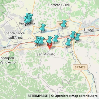 Mappa Via Sanminiatese, 56028 San Miniato PI, Italia (3.72643)