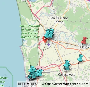 Mappa Traversa A Via Aurelia Sud, 56121 Pisa PI, Italia (9.978)