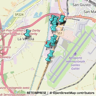 Mappa Traversa A Via Aurelia Sud, 56121 Pisa PI, Italia (0.83704)