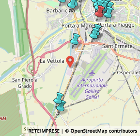 Mappa Traversa A Via Aurelia Sud, 56121 Pisa PI, Italia (3.0535)