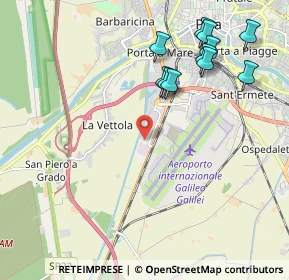 Mappa Traversa A Via Aurelia Sud, 56121 Pisa PI, Italia (2.32636)