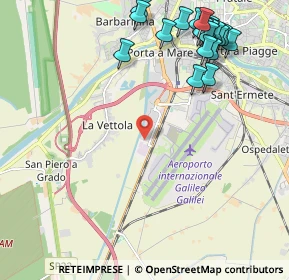 Mappa Traversa A Via Aurelia Sud, 56121 Pisa PI, Italia (2.801)