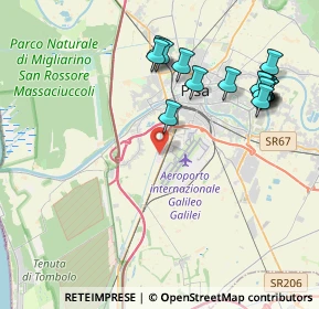 Mappa Traversa A Via Aurelia Sud, 56121 Pisa PI, Italia (4.66118)