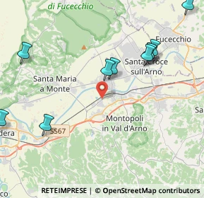Mappa Via John Fitzgerald Kennedy, 56020 Montopoli in Val D'arno PI, Italia (5.38182)