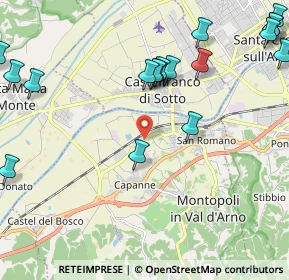 Mappa Via John Fitzgerald Kennedy, 56020 Montopoli in Val D'arno PI, Italia (3.037)