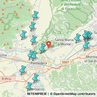 Mappa Viale della Repubblica, 56025 Pontedera PI, Italia (5.51867)