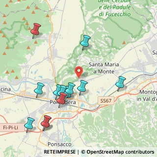 Mappa Viale della Repubblica, 56025 Pontedera PI, Italia (4.68923)
