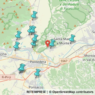 Mappa Viale della Repubblica, 56025 Pontedera PI, Italia (4.68667)