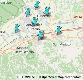 Mappa Via Gerolamo Savonarola, 56028 San Miniato PI, Italia (3.54)