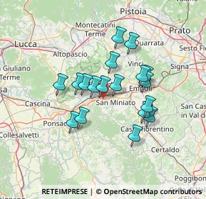 Mappa Via Gerolamo Savonarola, 56028 San Miniato PI, Italia (11.30222)