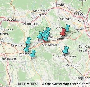 Mappa Via Gerolamo Savonarola, 56028 San Miniato PI, Italia (10.86333)