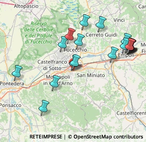 Mappa Molino D'egola, 56028 San Miniato PI, Italia (9.243)
