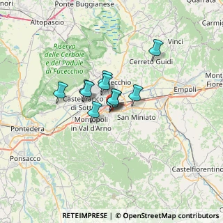 Mappa Via Gerolamo Savonarola, 56028 San Miniato PI, Italia (3.87636)