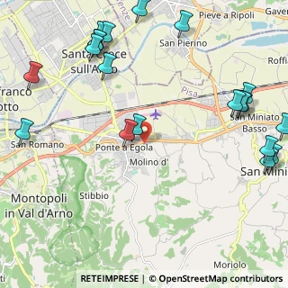 Mappa Via Gerolamo Savonarola, 56028 San Miniato PI, Italia (3.059)