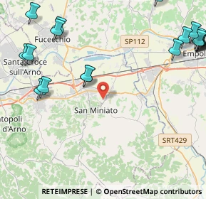 Mappa Via Ribaldinga, 56028 San Miniato PI, Italia (6.6545)