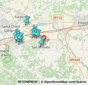 Mappa Via Ribaldinga, 56028 San Miniato PI, Italia (3.50182)