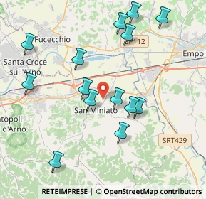 Mappa Via Ribaldinga, 56028 San Miniato PI, Italia (4.22714)