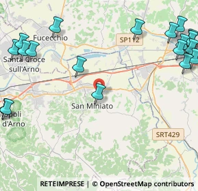 Mappa Via Ribaldinga, 56028 San Miniato PI, Italia (6.672)