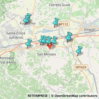 Mappa Via Ribaldinga, 56028 San Miniato PI, Italia (3.35091)