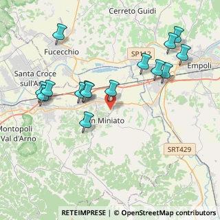 Mappa Via Ribaldinga, 56028 San Miniato PI, Italia (4.45)