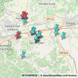 Mappa Via Ribaldinga, 56028 San Miniato PI, Italia (3.396)