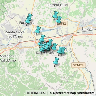 Mappa Via Ribaldinga, 56028 San Miniato PI, Italia (2.3325)