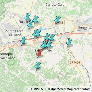 Mappa Via Ribaldinga, 56028 San Miniato PI, Italia (3.06067)