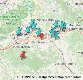 Mappa Via Ribaldinga, 56028 San Miniato PI, Italia (6.3125)