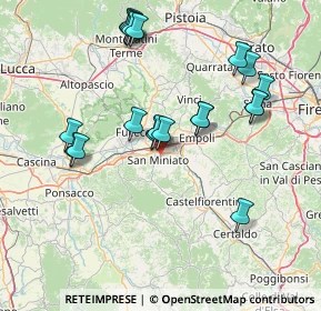 Mappa Via Ribaldinga, 56028 San Miniato PI, Italia (15.963)