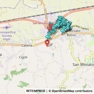 Mappa Via Carlo Bini, 56028 San Miniato PI, Italia (0.9555)