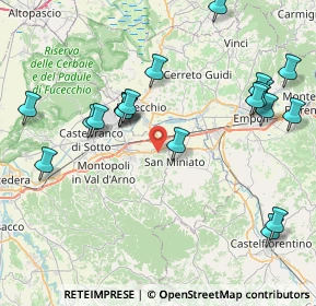 Mappa Via Carlo Bini, 56028 San Miniato PI, Italia (9.517)