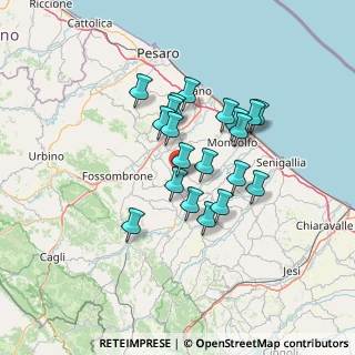 Mappa Via Giacomo Matteotti, 61038 Orciano di Pesaro PU, Italia (11.114)