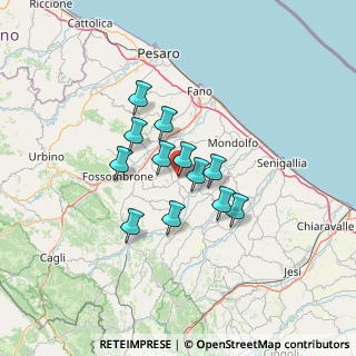 Mappa Via Giacomo Matteotti, 61038 Orciano di Pesaro PU, Italia (9.66083)