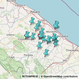 Mappa Via Giacomo Matteotti, 61038 Orciano di Pesaro PU, Italia (9.9815)
