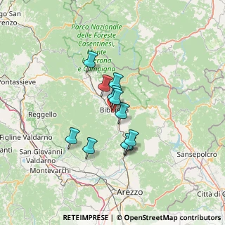 Mappa Case Sparse Fontetonica, 52011 Bibbiena AR, Italia (9.95727)