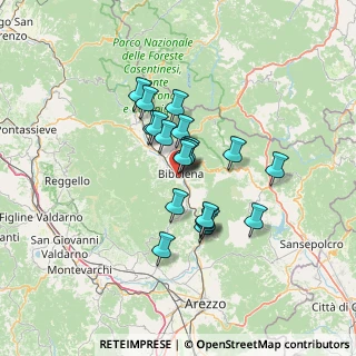 Mappa Case Sparse Fontetonica, 52011 Bibbiena AR, Italia (9.9745)